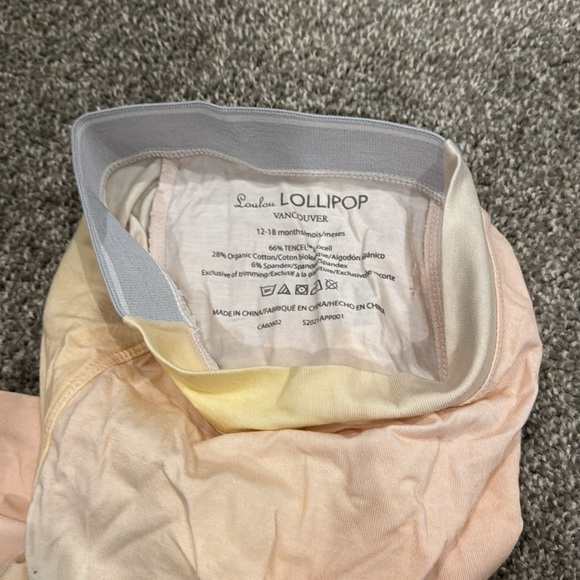 Loulou lollipop organic cotton pants 12-18 mos - Picture 3 of 3